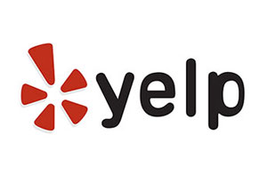Yelp official logo with a white background